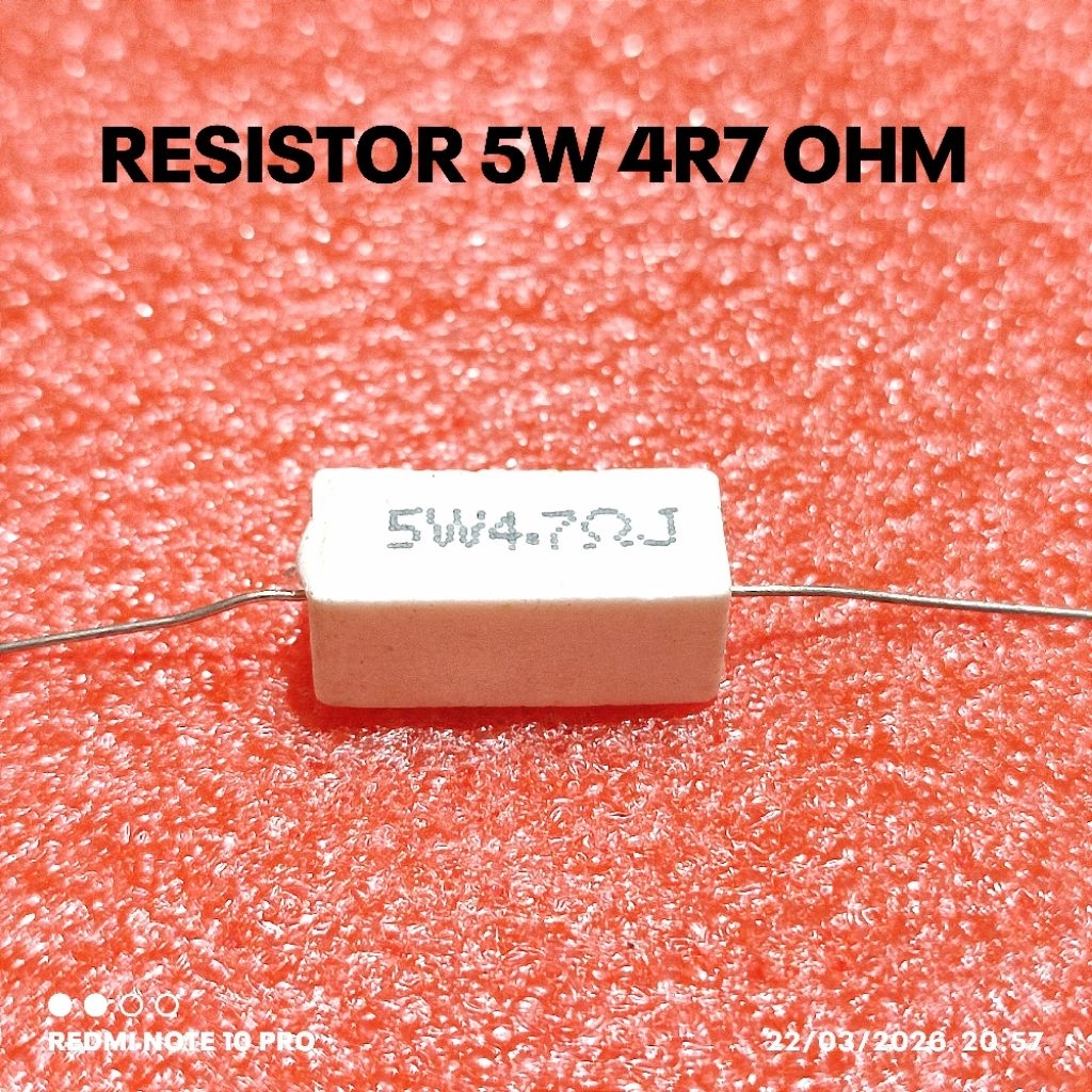 RESISTOR KAPUR 5W 5WATT 4R7 4.7R 4.7 0HM ROHS