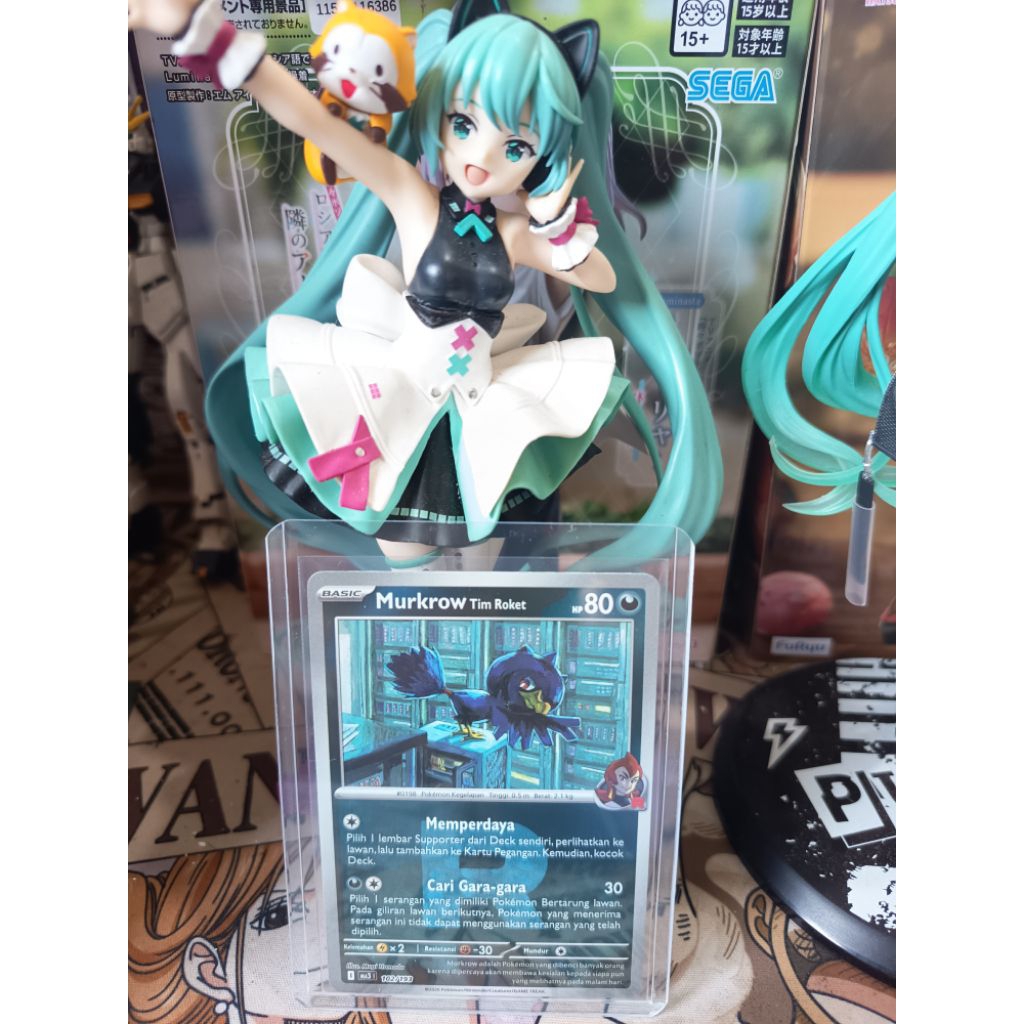 Murkrow Tim Roket 102/193 - Holo Foil Tim Roket - Pokemon TCG Indonesia