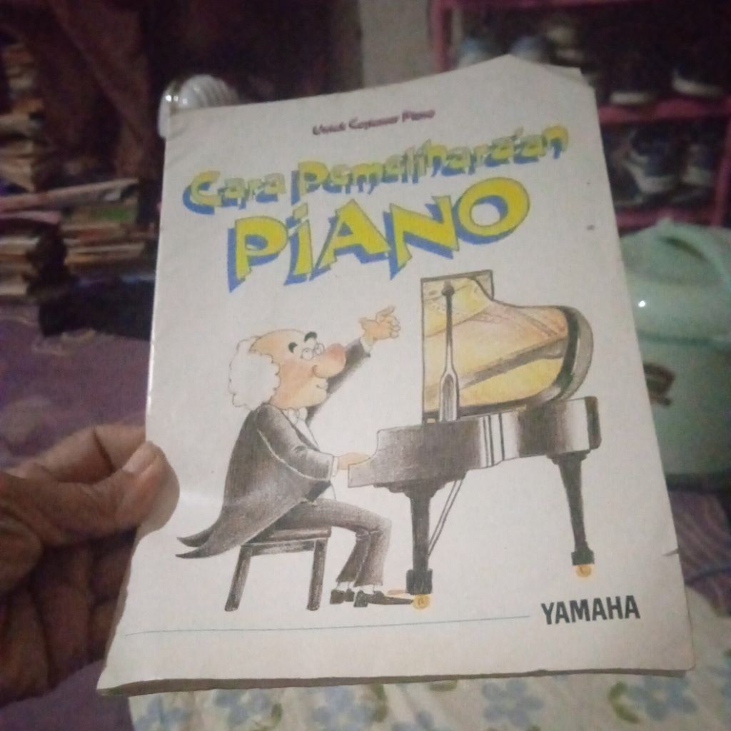 buku Cara Pemeliharaan Piano Yamaha, untuk Costumer Piano, buku original