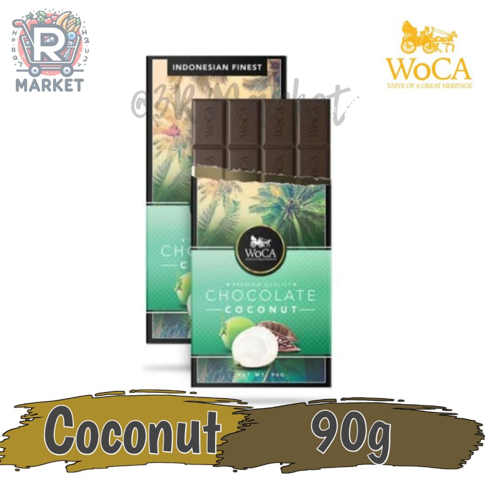 Woca Chocolate Coconut Chocolate Woca Bar Premium Quality Indonesia Heritage