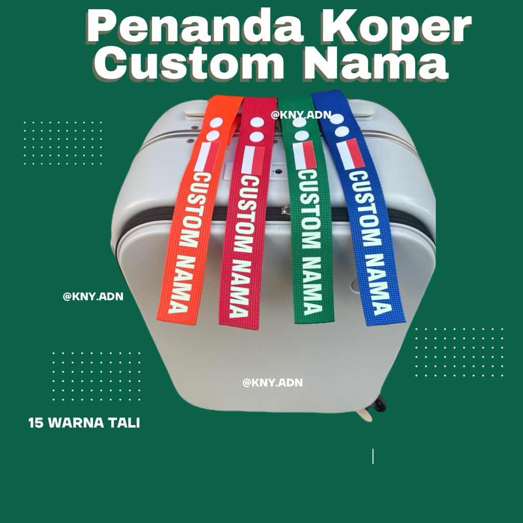 Tag Koper Cetak Nama Luggage Tag