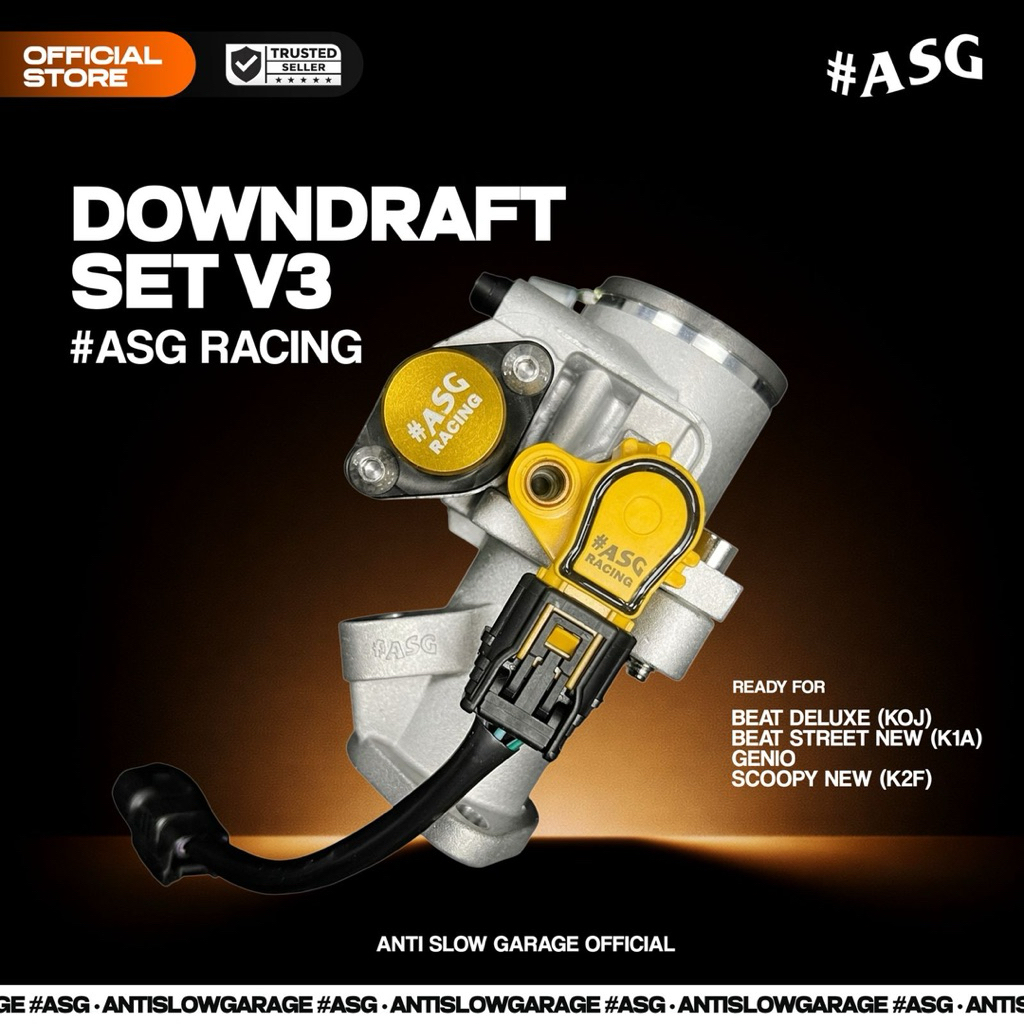 TB DOWNDRAFT BEAT DELUXE / GENIO / SCOOPY NEW IACV Manual ANTI SLOW GARAGE. PAKET DOWNDRAFT Beat Del