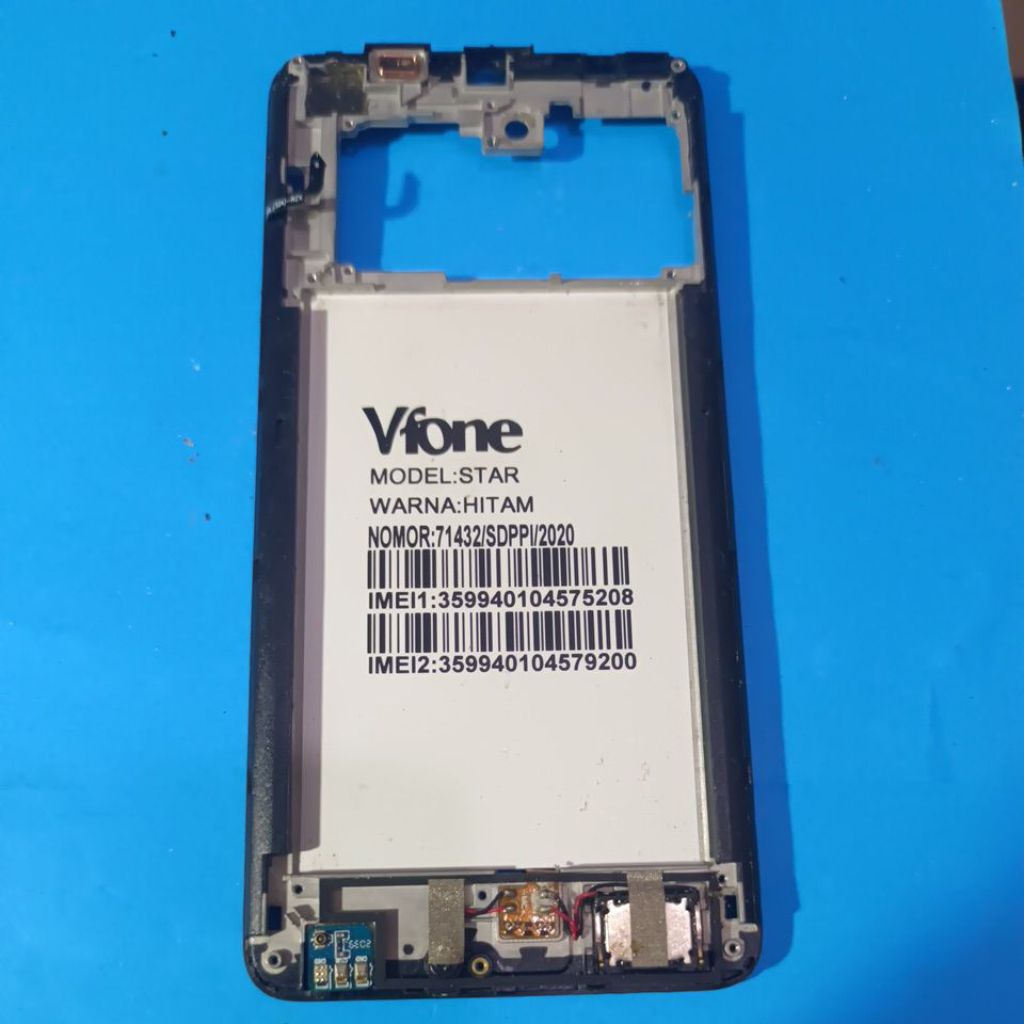 frame atau tatakan lcd Vfone  STAR N6 second original copotan