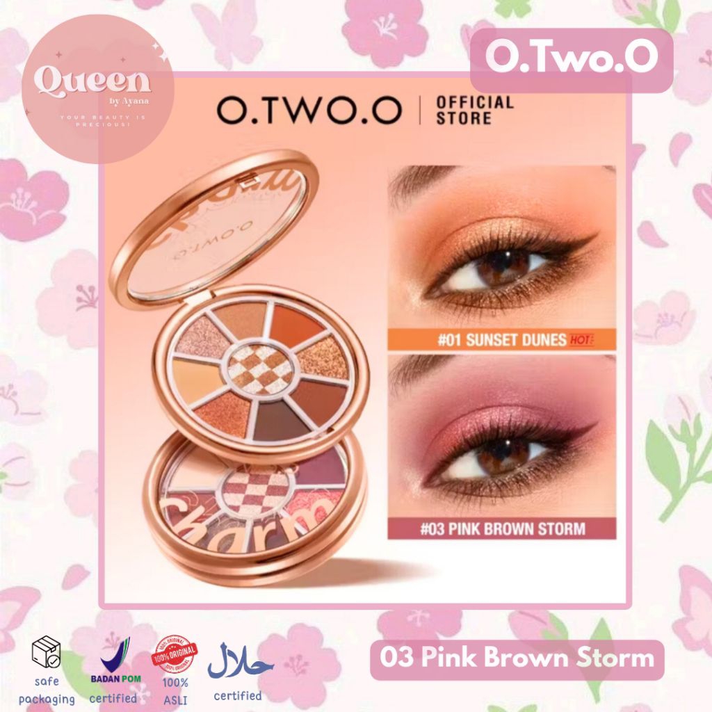 QBA - OTWOO CHARM EYESHADOW PALETTE 03 PINK BROWN STORM