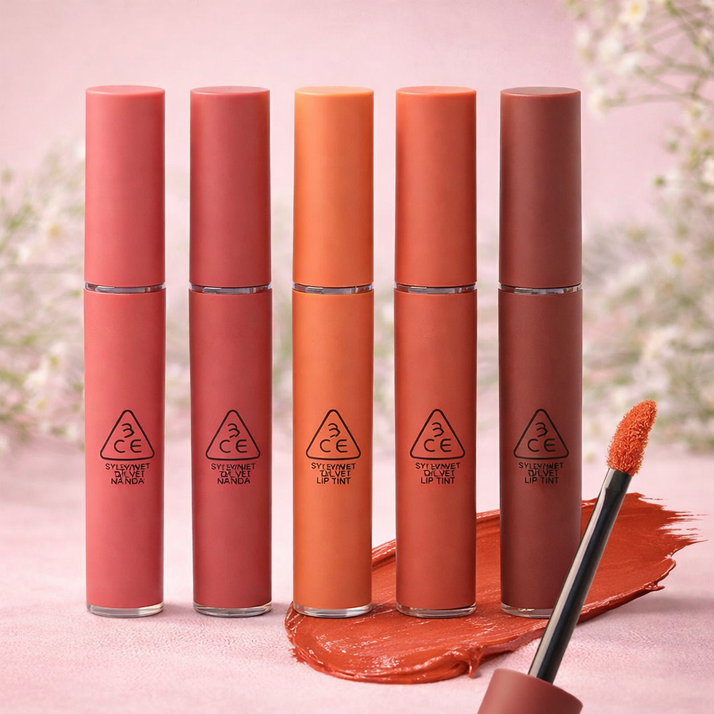 3CE Velvet Lip Tint 4g / 3CE Slim Velvet Lip Color / 3CE Blurring Liquid Lip / Long-Lasting MLBB Lip