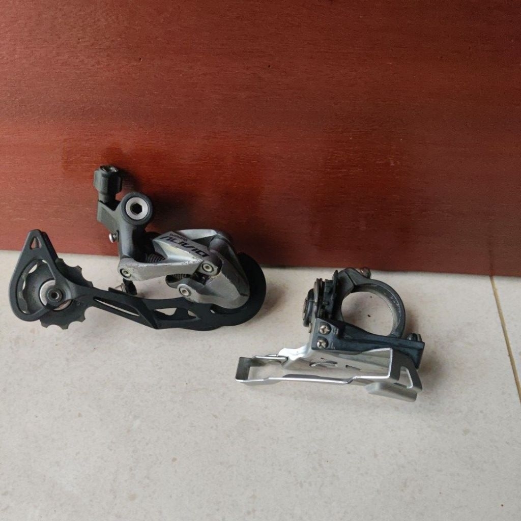 RD dan FD shimano Alivio M4000 3 x 9 speed 2nd original shimano