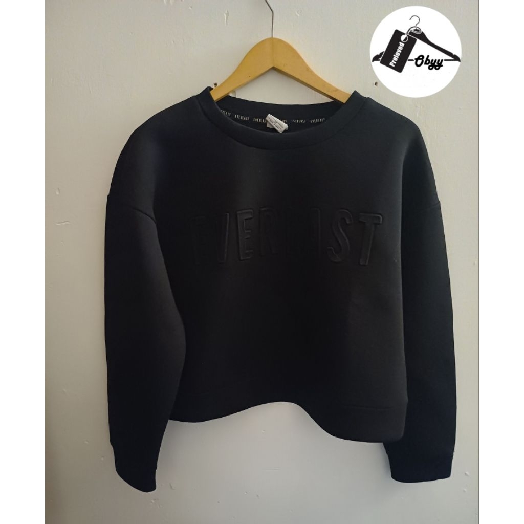 Crewneck Everlast Black on black (Preloved)