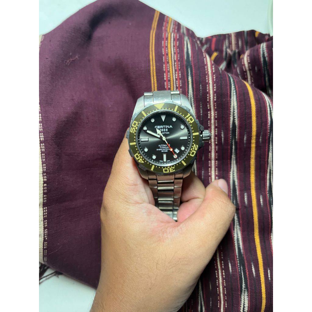 [PRELOVED] Jual Jam Tangan Pria Certina DS Action C0134074408100 Titanium Watch Only