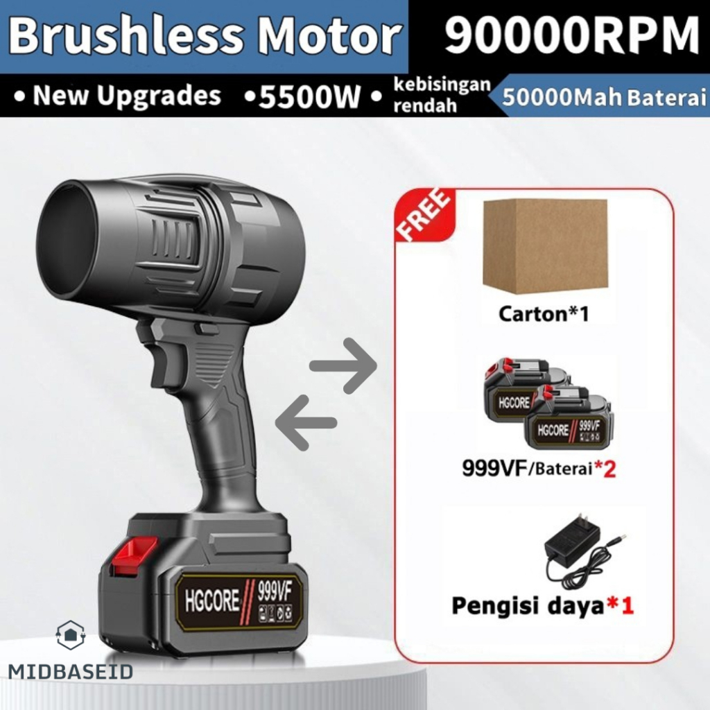 [Midbase] Alat Pembersih Mesin Blower Angin Portabel Baterai Litium Super Kencang /  Blower Cordless