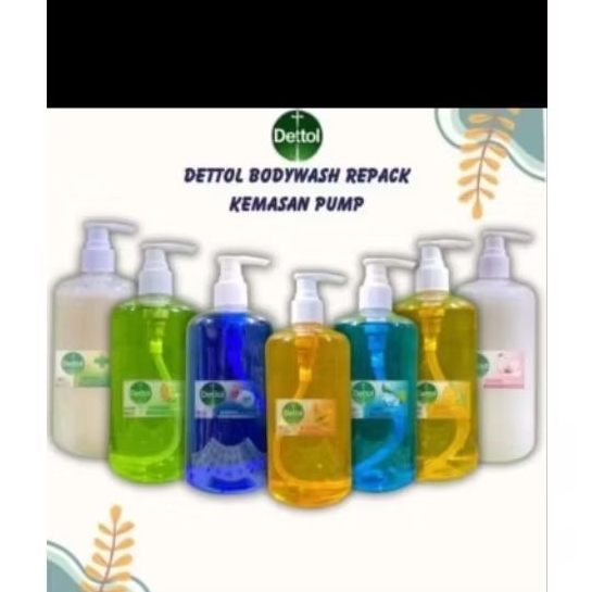 Sabun pump cair (dettol) kemasan 500ml pump repack sabun mandi repack dettol