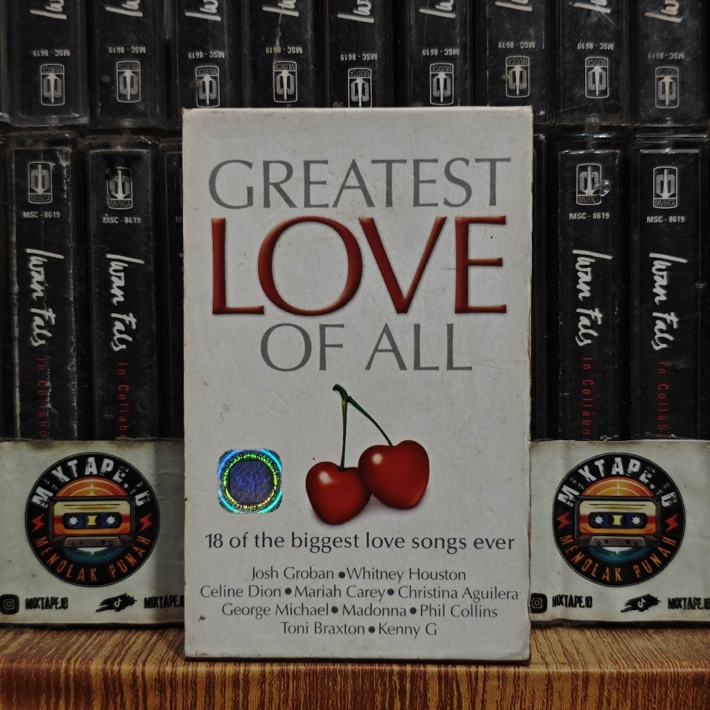 Kaset - Greatest Love of All - 18 of the Biggest Love Songs Ever - Kompilasi Barat - Sarah Mclachlan