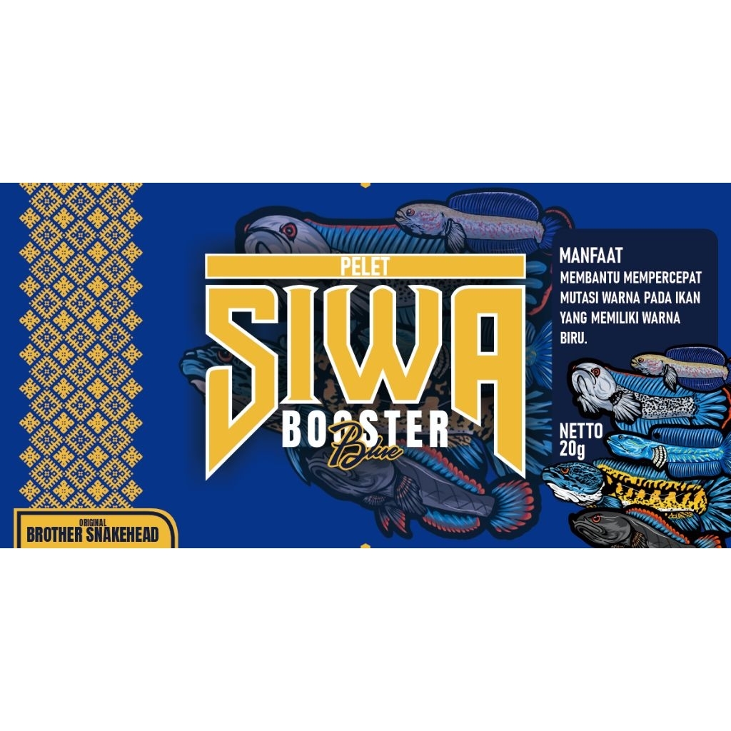 Pelet Siwa Blue Booster / Pelet Channa Biru
