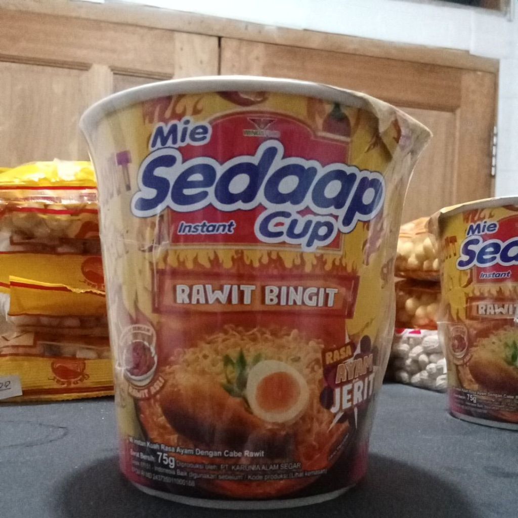 mie sedap cup rawit bingit
