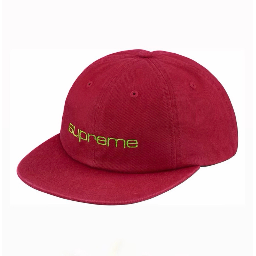 topi supreme 6 panel - supreme compact logo 6 panel cap