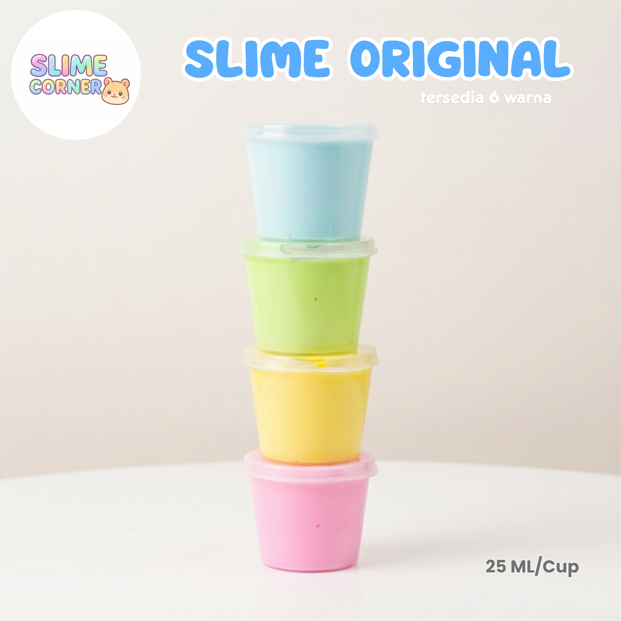 Slime Original Mini 25 ml by Slime Corner | Mainan Slime Murah, Berkualitas dan Bagus
