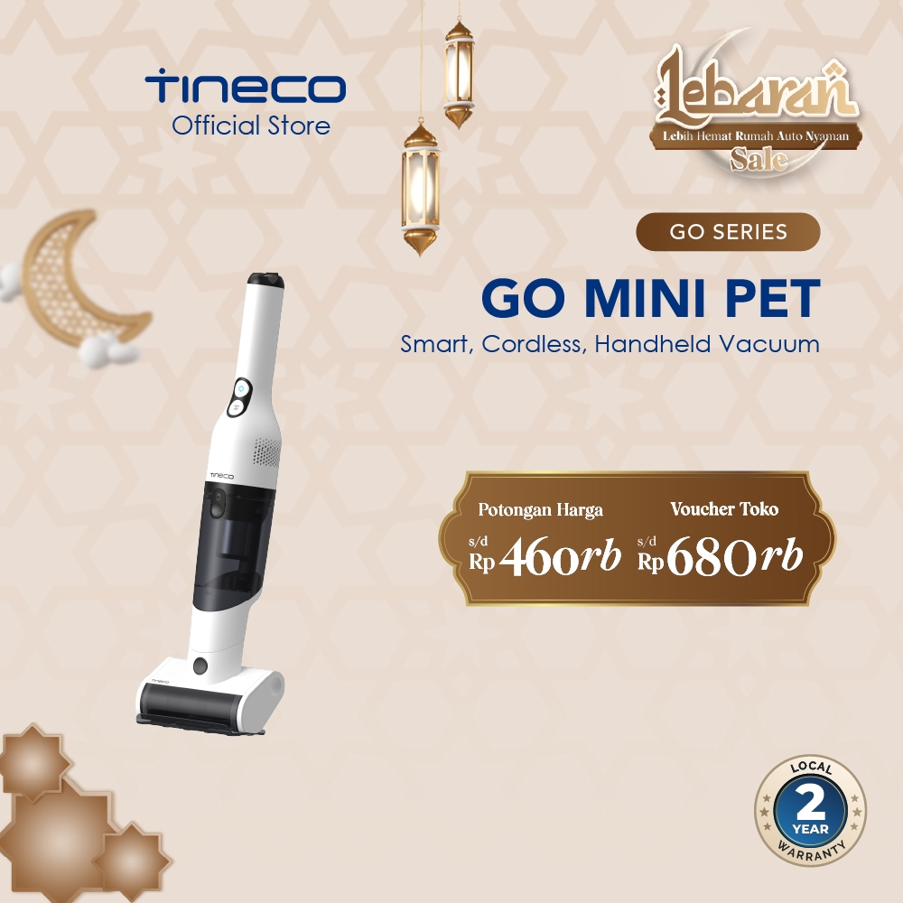 Tineco GO MINI PET Smart Cordless Handheld Vacuum Cleaner Portable & Lightweight Vakum Penyedot Debu