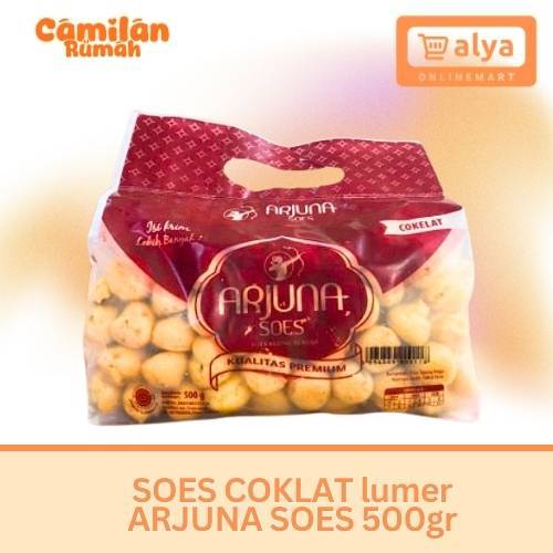 Soes Coklat Arjuna Renyah Soes Kering Coklat Lumer Kemasan 500gram