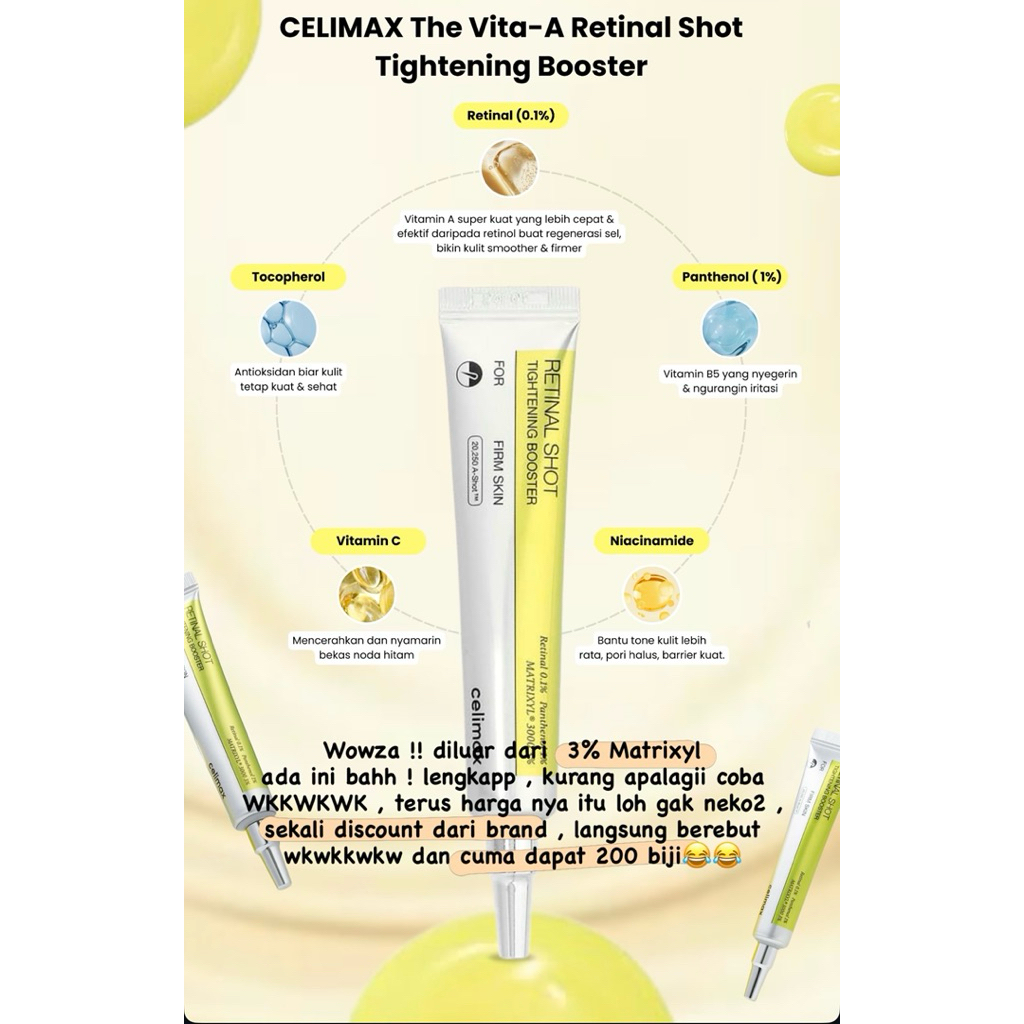 (READY JAMIN ORIGINAL) celimax retinal shot tightening booster