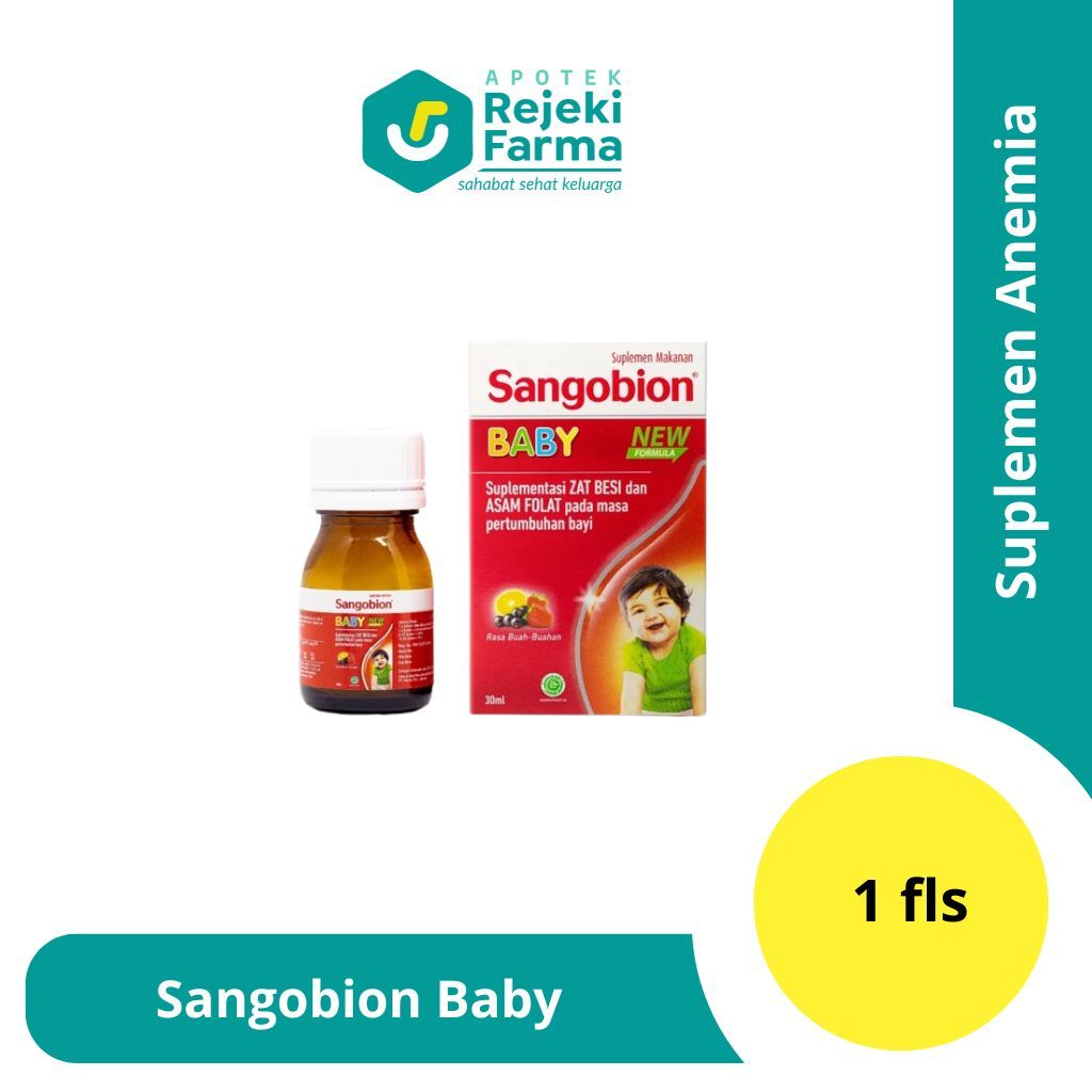 Sangobion Baby Drop 30ml - Zat Besi & Asam Folat untuk Anak Usia 0-2 Tahun