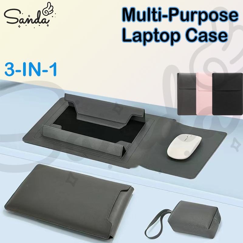 Multipurpose Laptop Bag 13.3/14/15/16 inch eather laptop sleeve Sarung Laptop Kulit