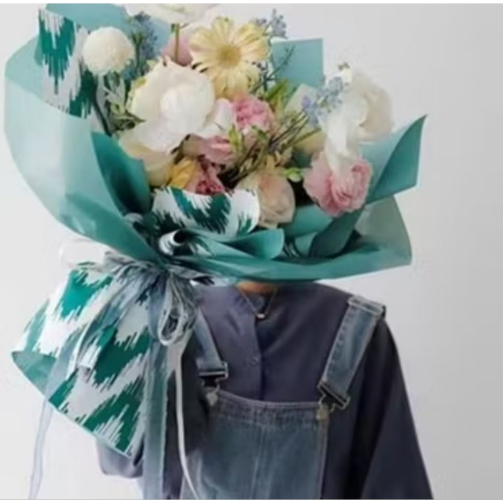 kertas cellophane motif / kertas buket bunga / kertas buket motif