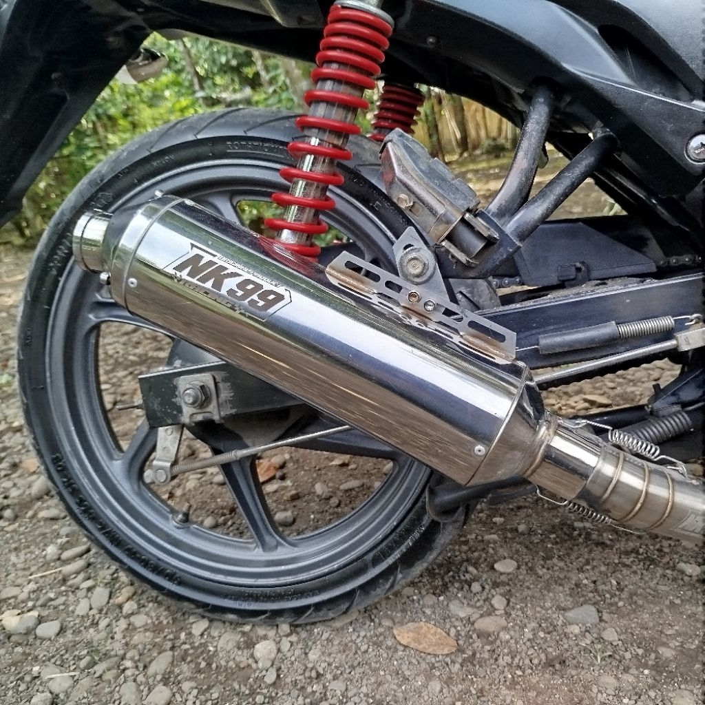 Knalpot Standar Racing nk99 for verza tiger scorpio cb150 Cbr150 Vixion satria fo/fi suara adem