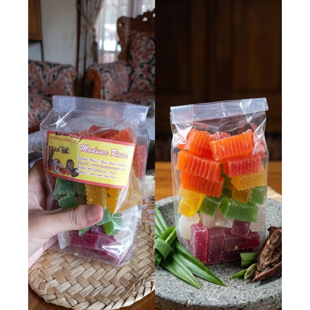 {500 GRAM} Agar agar kering manis/ tanpa bahan pewarna buatan KENYALLL