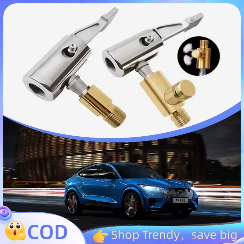 Kepala Pompa Ban Air Chuck Tire Chuck Klip Alat Isi Angin Ban Tire Inflator Adapter Sambungan Pompa 
