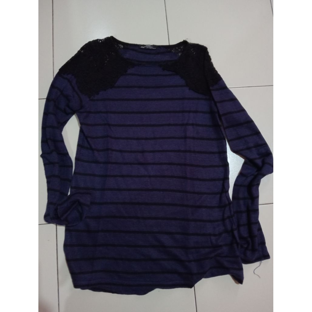 (SECOND) kaos lengan panjang wanita ZARA