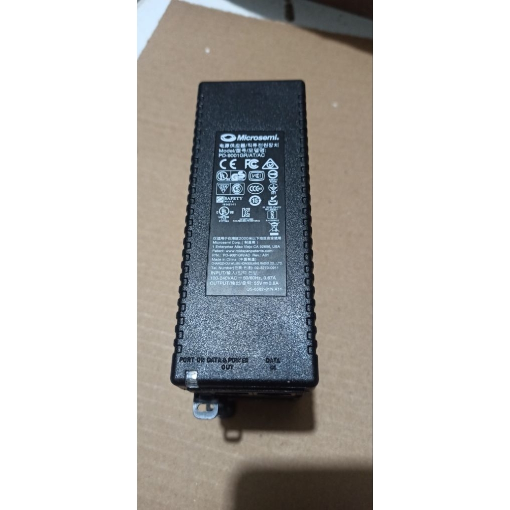 PoE Injector Gigabit 30W Microsemi PD-9001GR/AT/AC 802.3at Original – Normal second