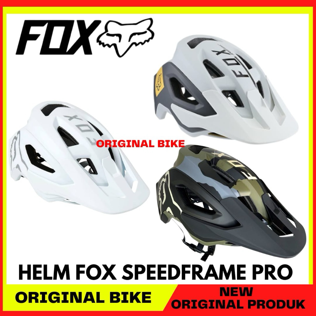 Helm Fox Speedframe Pro Helm MTB Fox Helm Sepeda Original New