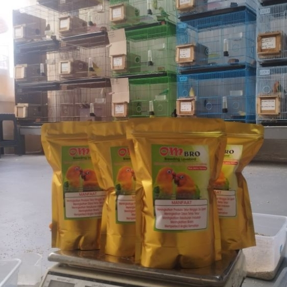 OMBRO Breeding Lovebird Falk Pakan khusus ternak lovebird Falk