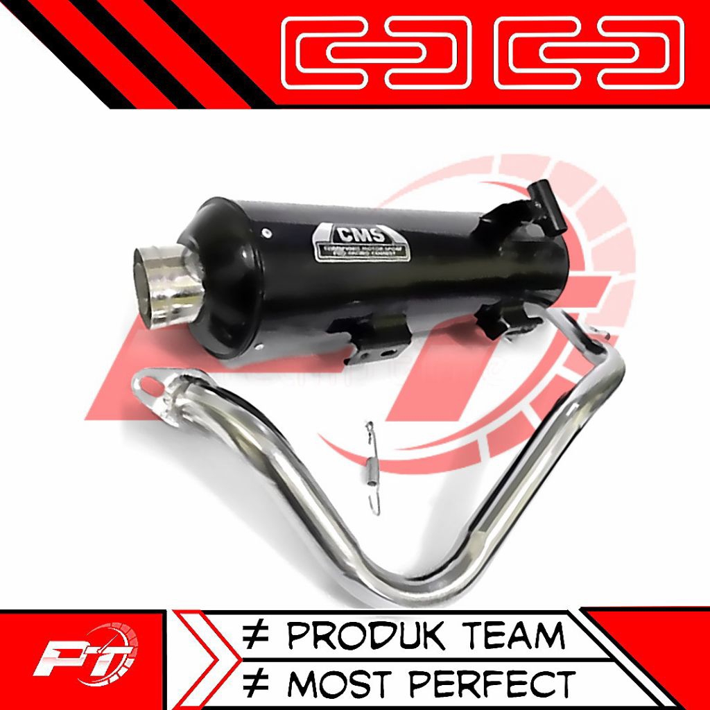 KNALPOT CMS STANDAR RACING NGEBAS ADEM ALL MATIC MIO SPORTY MIO SOUL GT MIO J