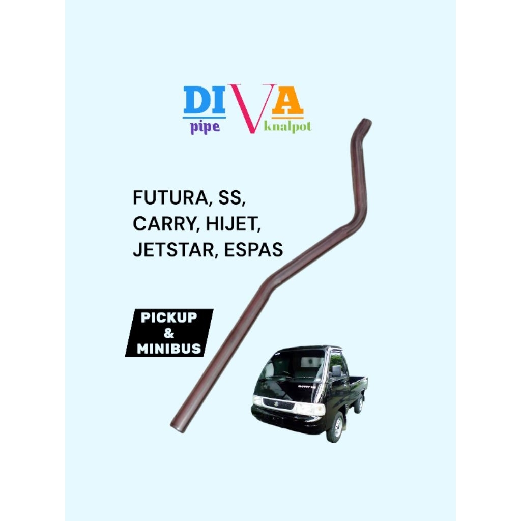 pipa knalpot bagian belakang untuk mobil FUTURA, SS, CARRY, HIJET, JETSTAR, ESPAS