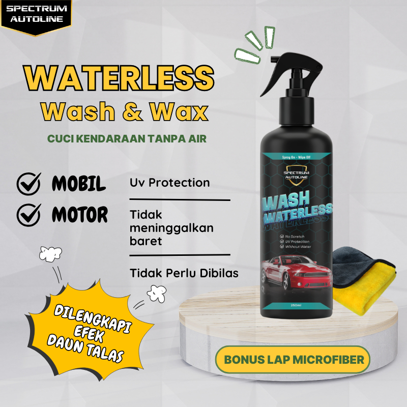 Waterless Car Wash and Wax Cuci Kendaraan Tanpa Air