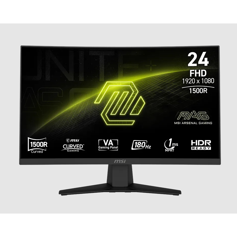 MSI GAMING MONITOR CURVED 24 INCH MAG 244C / MAG244C FHD 1080P 180HZ