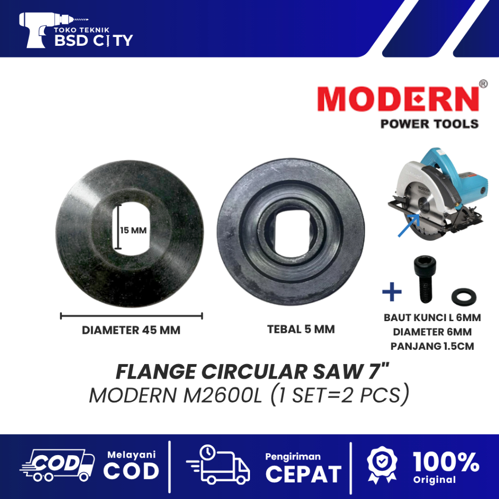 MODERN Flange Circular Saw 7” M2600L