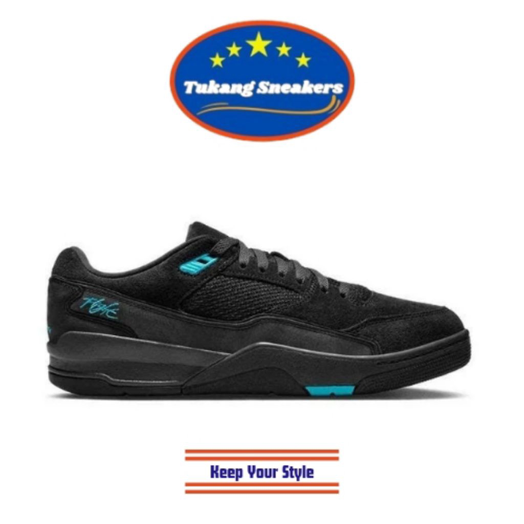 Sepatu Basket Pria Nike Jordan Flight Court Black Gamma Blue NIKHF3255040