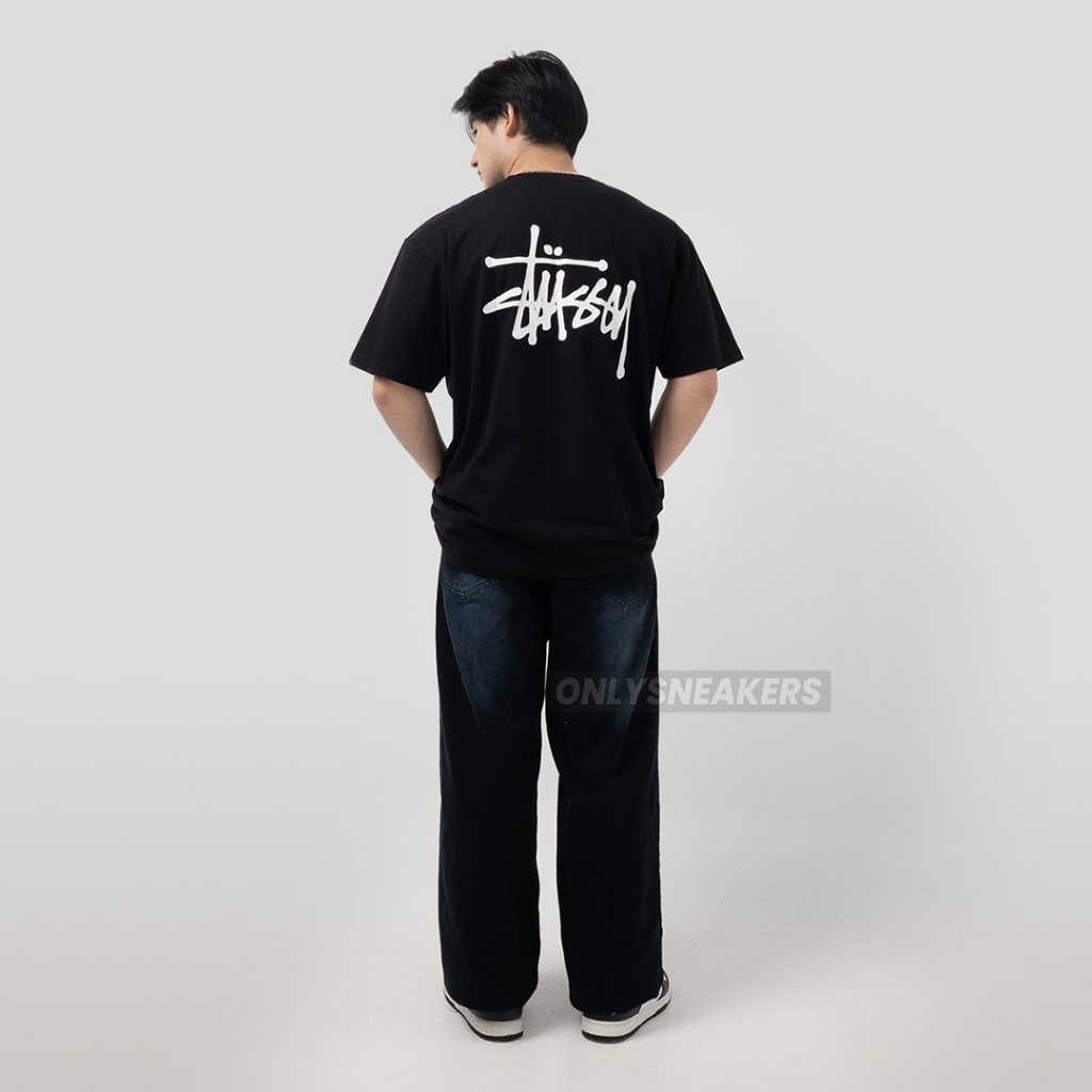 STUSSY BASIC STUSSY BLACK TEE