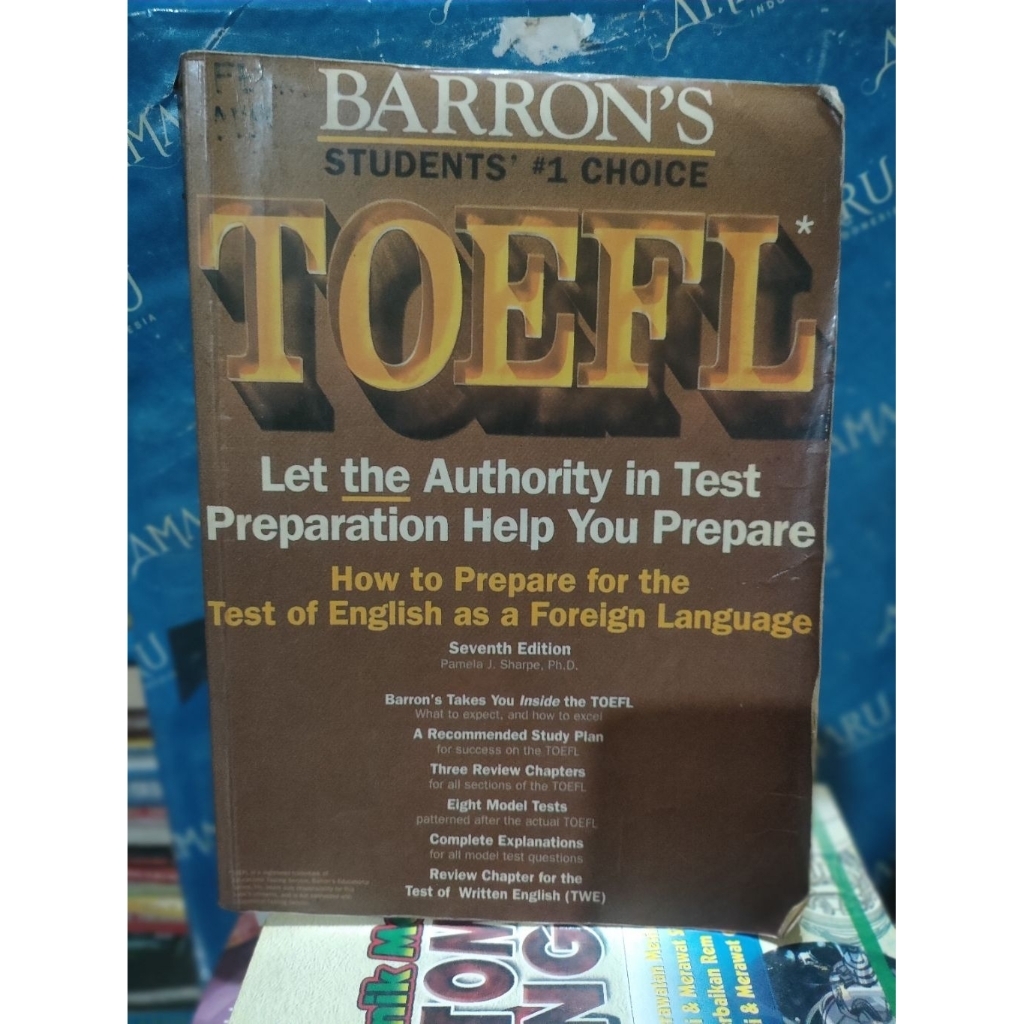 ORIGINAL BUKU BEKAS TOEFL 7 EDITION BARRON'S