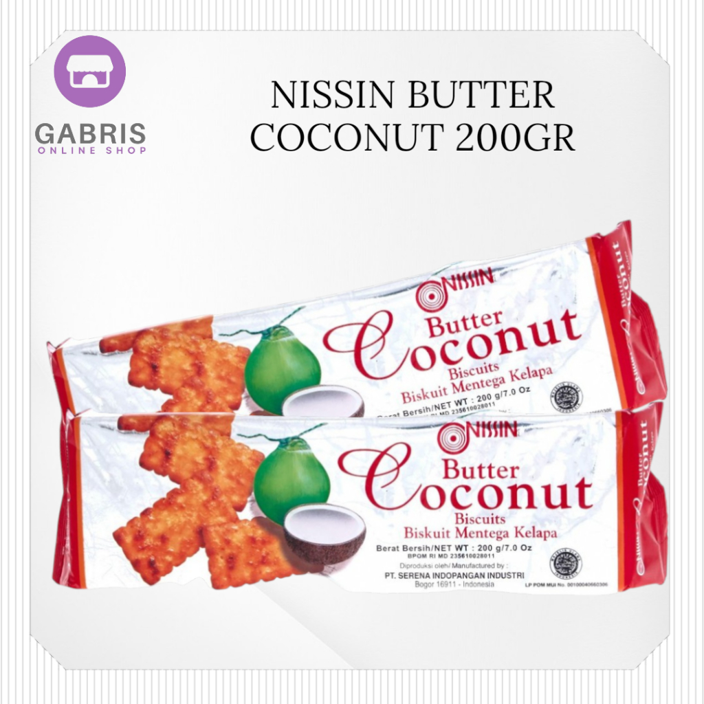 Nissin Butter Coconut / Biskuit Mentega Kelapa / Biskuit Nissin / Biskuit Kelapa