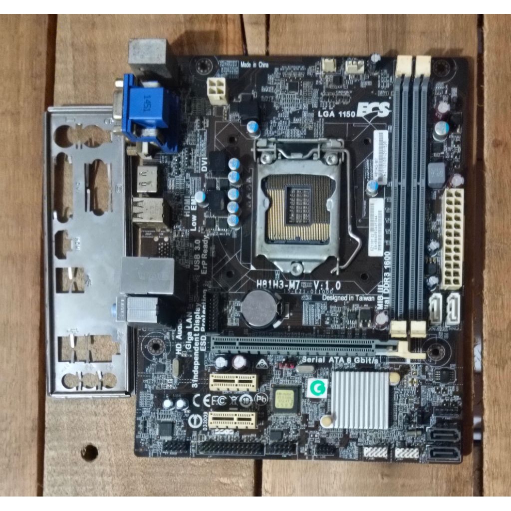 Motherboard ECS H81H3-M7 V.10 (Minus pin bengkok)