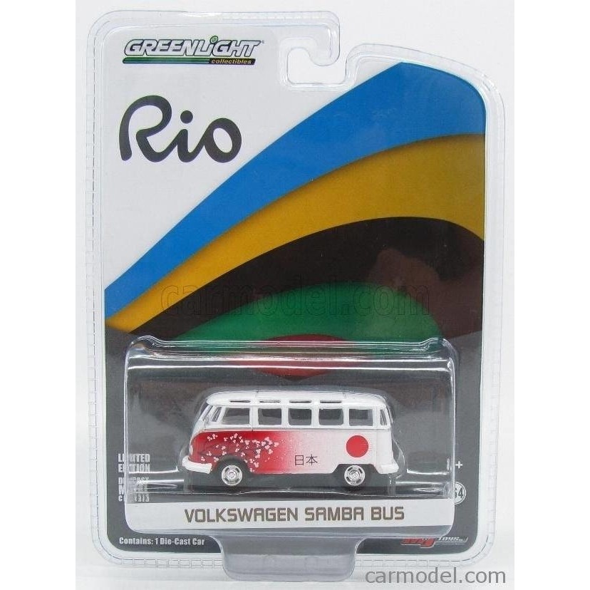 Diecast VW Combi Samba Bus Japan Greenlight