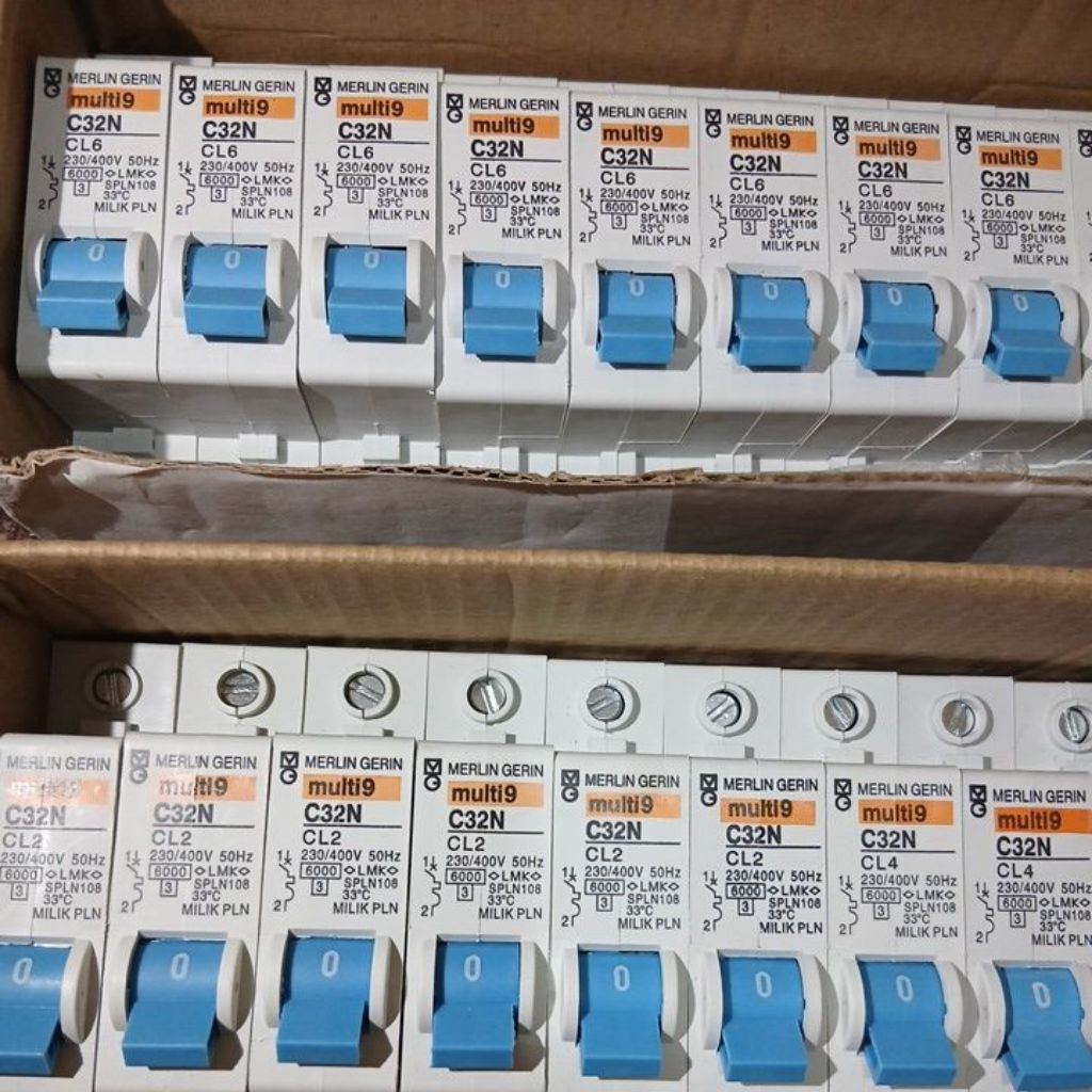 MCB MG Merlin Gerin Biru Multi9 2A, 4A, 6A