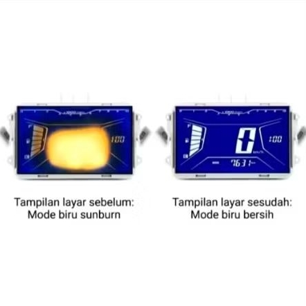 1 Lembar Polarizer LCD Speedometer Yamaha Aerox All Type & Lexy Original [ Solusi Sunbrun ]