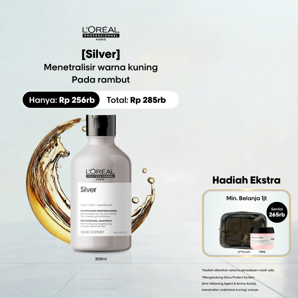 Silver Shampoo 300ml - Perawatan Untuk Rambut Bleaching by L'Oreal Professionnel