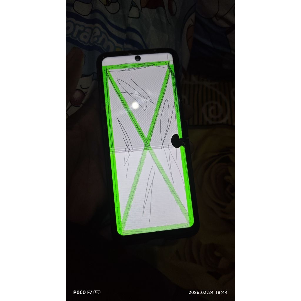 ss flip 3 lcd tft , bekas jatuh