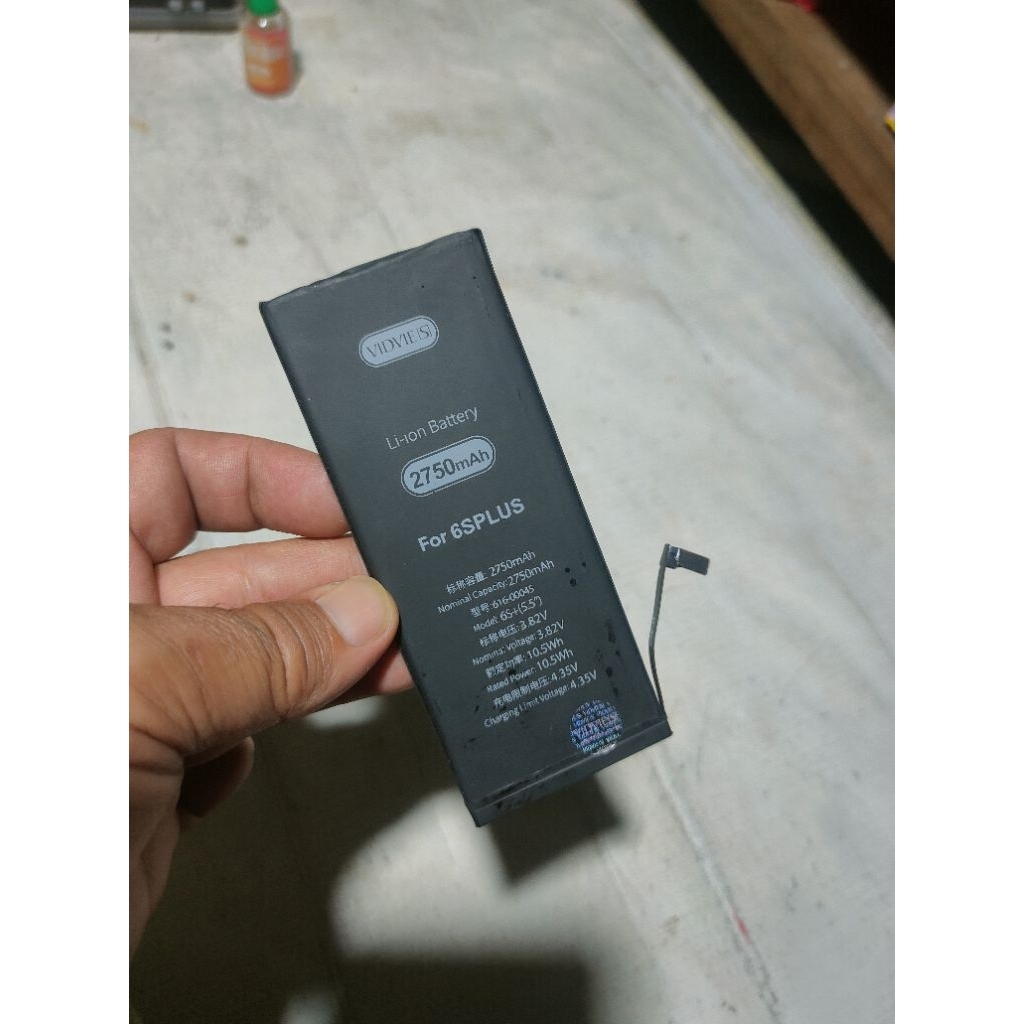 baterai iPhone 6s+ plus second masih fungsi