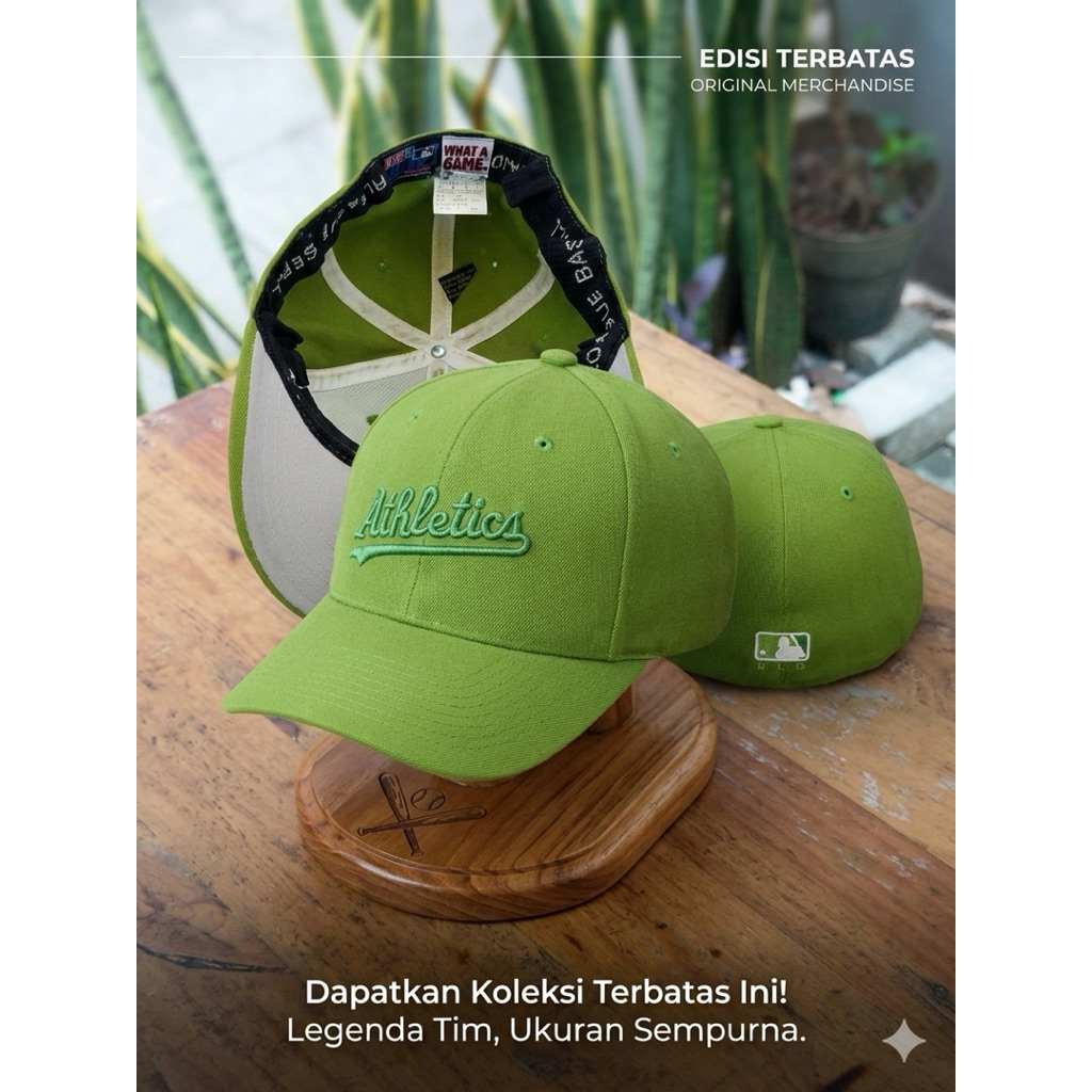 Topi MLB Athletics Green Premium Cap – Rare Color