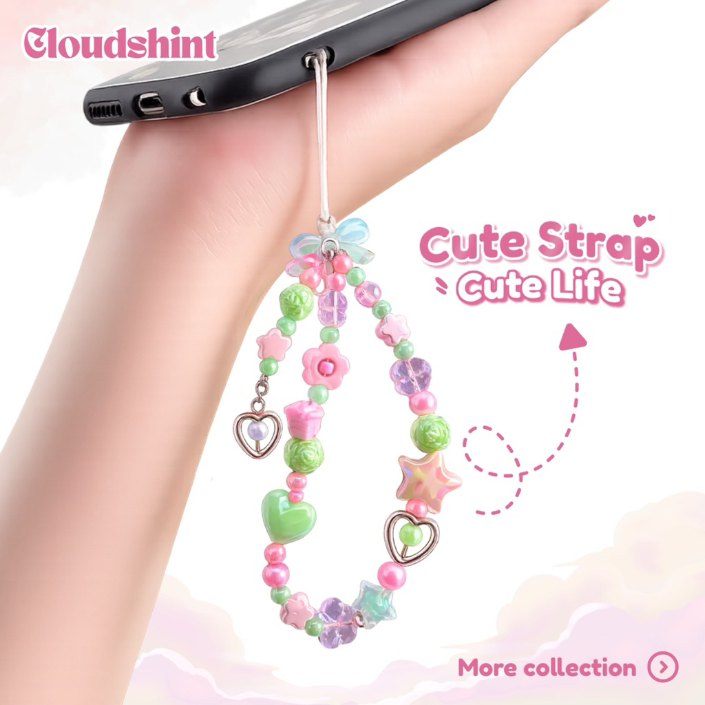 Phone strap Gantungan Hp Lucu Gantungan Hp Manik Manik